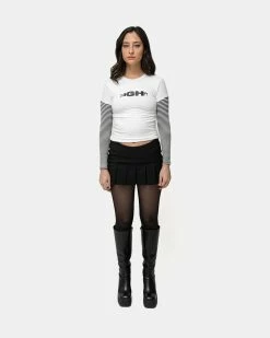 Omighty SK8R Girls Long Sleeve Tee (White | Black) -Venum Shop SS 08207