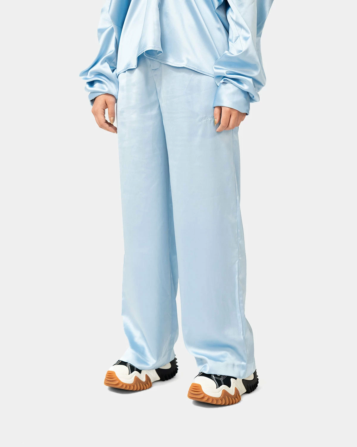 Atmos Pink Satin Colored Pants (Light Blue) 5 Atmos Pink Satin Colored Pants (Light Blue) - Image 3