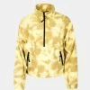 The North Face W Printed TKA Attitude 1/4 Zip Fleece (Yellow)