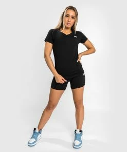 Venum Essential Women's T-Shirt - Black -Venum Shop TS ESSENTIAL BLACK 04
