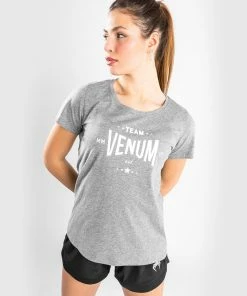 Venum Team 2.0 T-Shirt - For Women - Light Heather Grey -Venum Shop TS TEAM2.0 LIGHT HEATHER GREY 08