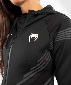 UFC Venum Personalized Authentic Fight Night Women's Walkout Hoodie - Black -Venum Shop VNMUFC 00013 001 06 2