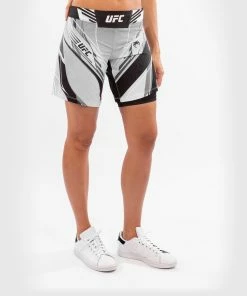 UFC Venum Authentic Fight Night Women's Shorts - Long Fit - White -Venum Shop a 252F4 252F9 252F2 252Fa4929758c13801be00cd3faeb43e9d54cba7a43f VNMUFC 00019 002 03