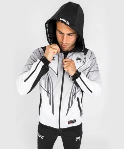 UFC Venum Authentic Fight Night 2.0 Men's Walkout Hoodie - White -Venum Shop a 252F6 252F0 252Fb 252Fa60b9cea5f4b83142eb85dac4faba96adfd4acdc VNMUFC 00144 002 06
