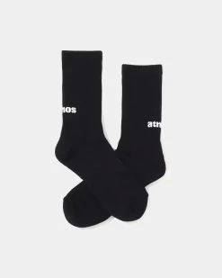 Atmos USA Atmos Heel Logo Socks (Black)
