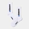 Atmos USA Atmos Jacquard Logo Socks (White) -Venum Shop atmos ATM PA S010 WHT 03