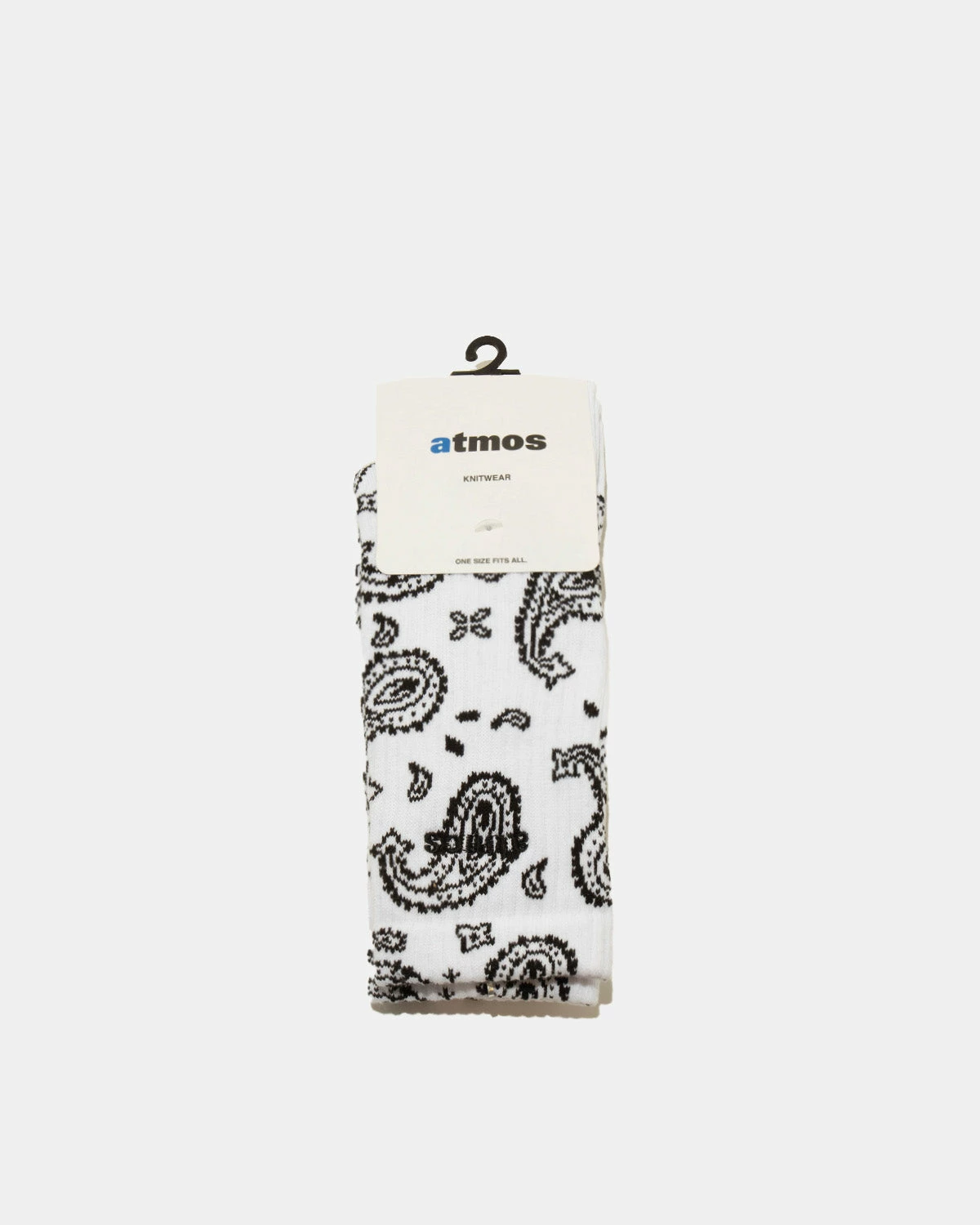 Atmos USA Atmos Paisley Socks (White | Black) 5 Atmos USA Atmos Paisley Socks (White | Black) - Image 3
