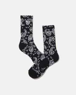 Atmos USA Atmos Paisley Socks (Black | White)