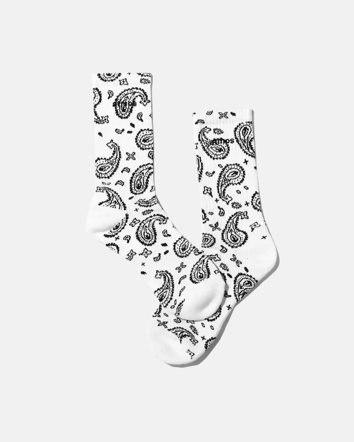 Atmos USA Atmos Paisley Socks (White | Black) 3 Atmos USA Atmos Paisley Socks (White | Black)