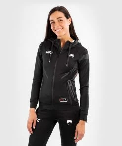 UFC Venum Authentic Fight Night Women's Walkout Hoodie - Black -Venum Shop b 252F0 252F3 252F7 252Fb037da39ad1ca9efbe854a315f41afc0659cb62b VNMUFC 00013 001 02
