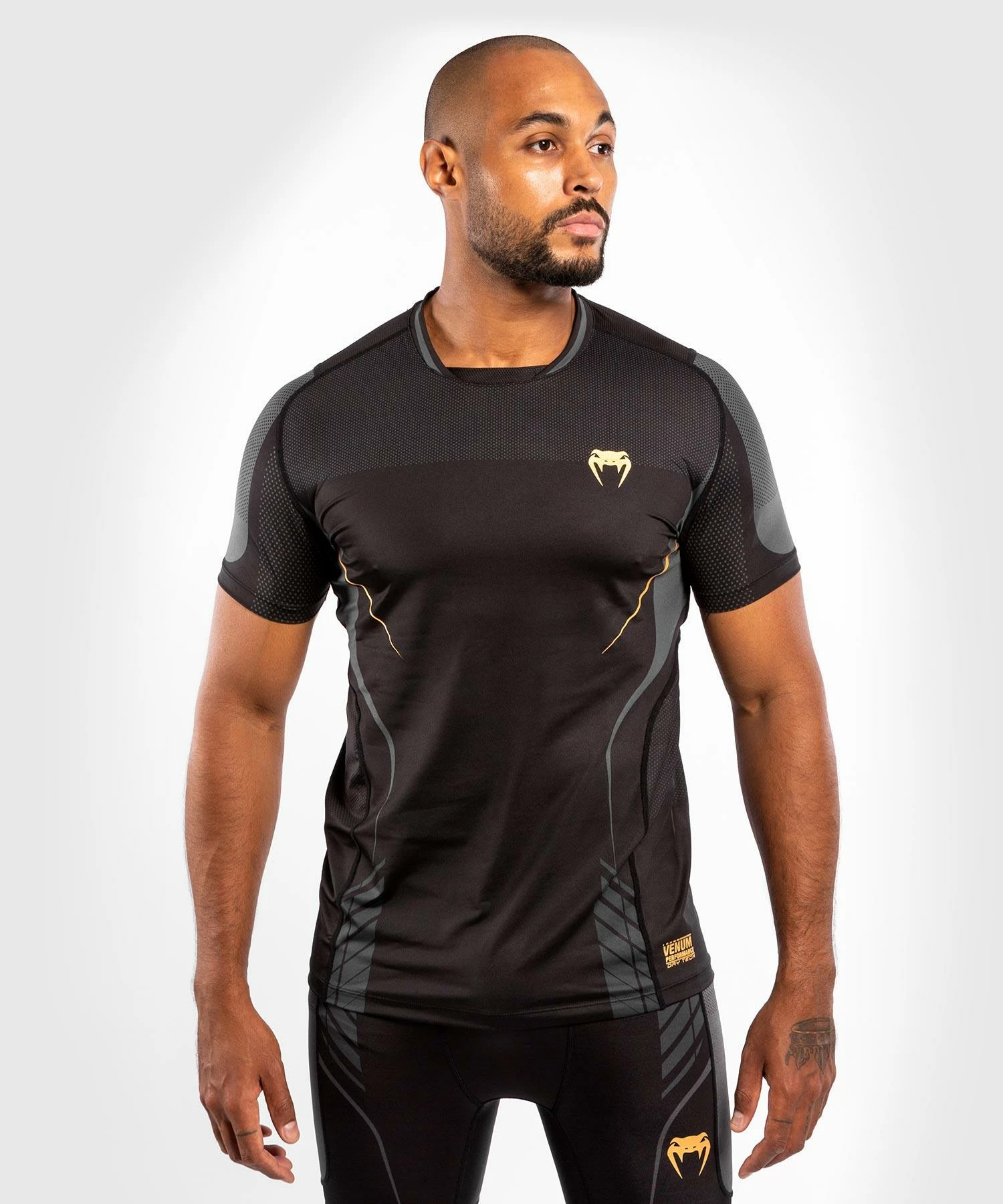 Venum Athletics Dry Tech T-shirt - Black/Gold