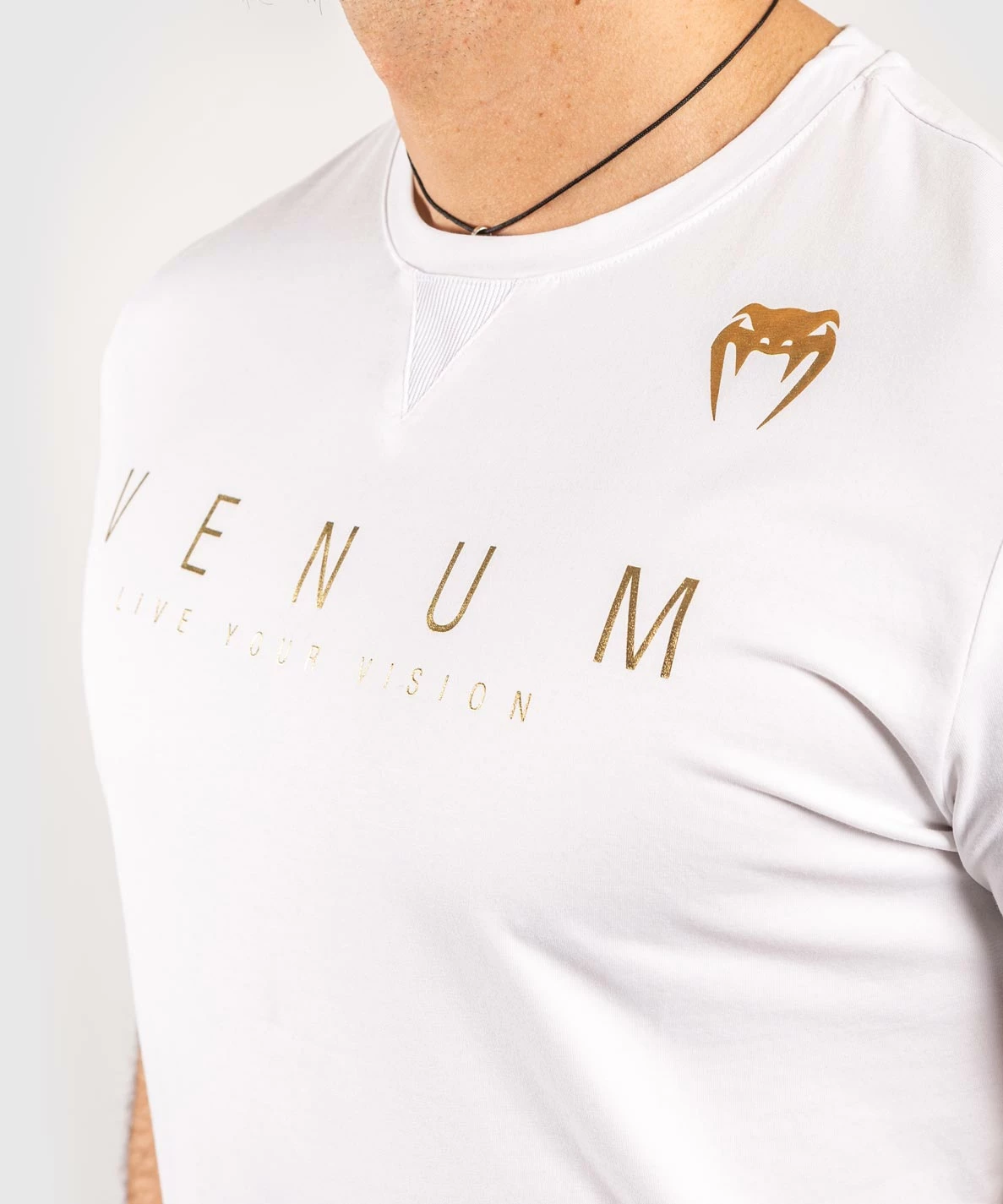 Venum LiveYourVision T-Shirt - White/Black 8 Venum LiveYourVision T-Shirt - White/Black - Image 6