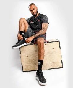 UFC Venum Performance Institute Dry Tech T-Shirt - Black/Red -Venum Shop imgpsh fullsize anim 11