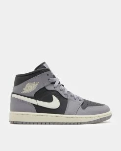 W Air Jordan 1 Mid (Cement Grey | Sail | Anthracite)