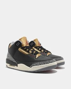 W Air Jordan 3 Retro (Black | Metallic Gold) -Venum Shop jordan CK9246 067 02