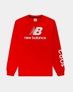 New Balance NB Made In USA Heritage L/S Tee (Team Red)