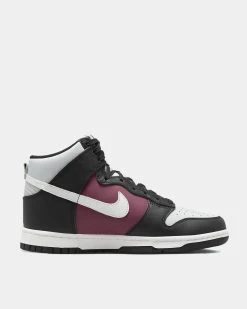 W Nike Dunk High (Black | Summit White | Rosewood)