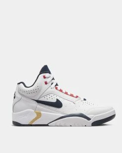 Nike Air Flight Lite Mid (White | Navy)