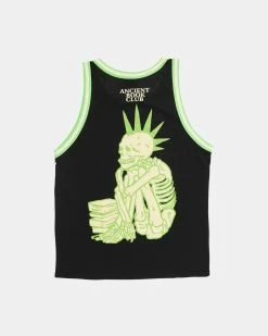 Pleasures Grim Basketball Jersey (Black) -Venum Shop pleasures p22su008 02