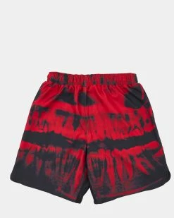 Pleasures Teeth Workout Shorts (Red) -Venum Shop pleasures p22su027 02