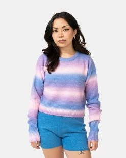 Atmos Pink Gradation Border Sweater (Pink)