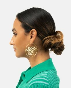 Seville Michelle Fuck Around Find Out Hoop Earrings -Venum Shop sevillemichelle fafo e 02