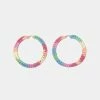 Seville Michelle Rainbow Malena Medium Hoop Earrings 2 Seville Michelle Rainbow Malena Medium Hoop Earrings -Venum Shop sevillemichelle rm m 01