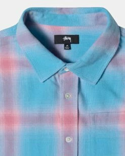 Stüssy Hellshire Plaid Shirt (Blue) -Venum Shop stussy 1110261 BLU 03